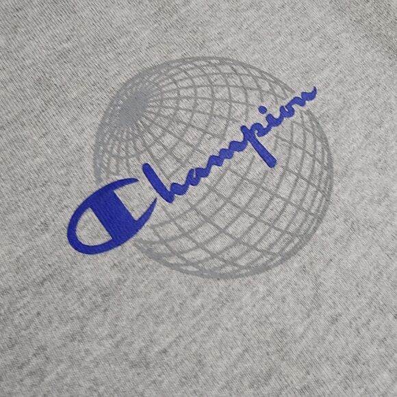 Champion International Unity Classic Heritage Tee Reverse Weave Gray White Blue - Picture 7 of 9